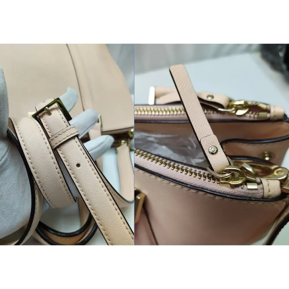 Kate Spade Newbury Lane Loden Satchel Light Pink Saffiano Leather Shoulder Bag